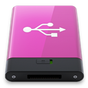 Pink USB W icon